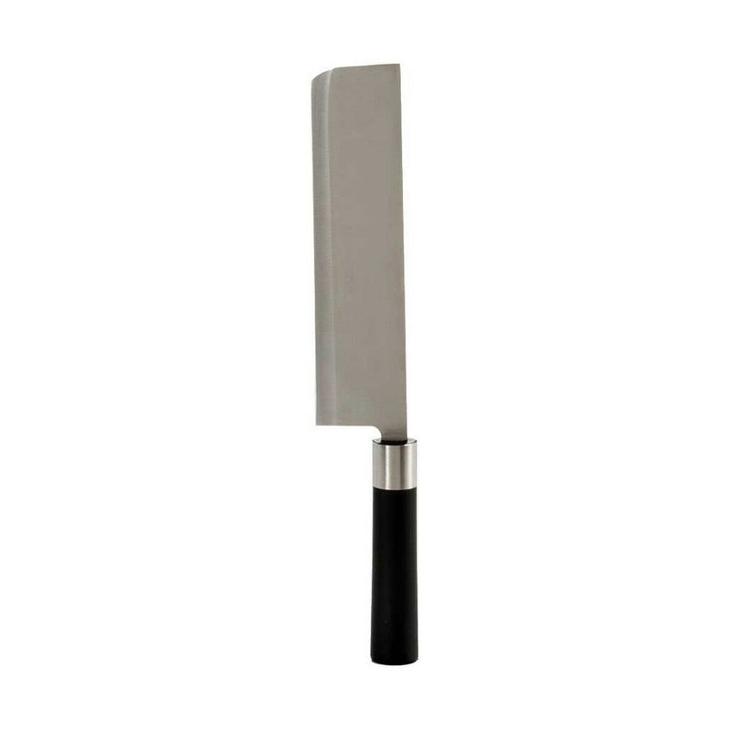 Stor madlavningskniv 5,6 x 2,5 x 33 cm Sølvfarvet Sort Rustfrit stål Plastik (12 enheder)