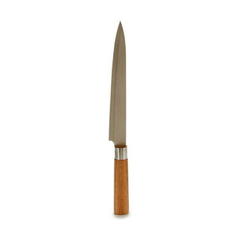 Køkkenkniv 3 x 33,5 x 2,5 cm Brun Rustfrit stål Bambus (12 enheder)