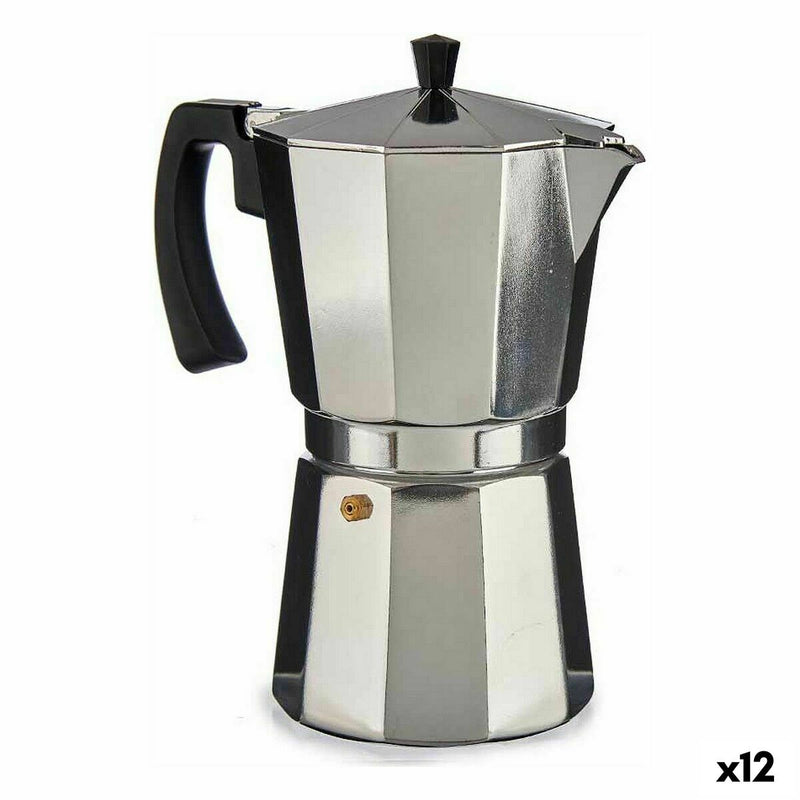 Italiensk espresso kaffebrygger Aluminium 650 ml 12 stk