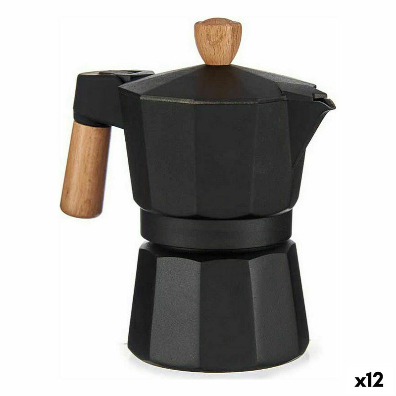 Italiensk espresso kaffebrygger Træ Aluminium 150 ml 12 stk