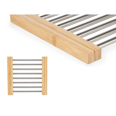Dækkeserviet Metal Bambus 36,4 x 2,2 x 21,3 cm (6 enheder)