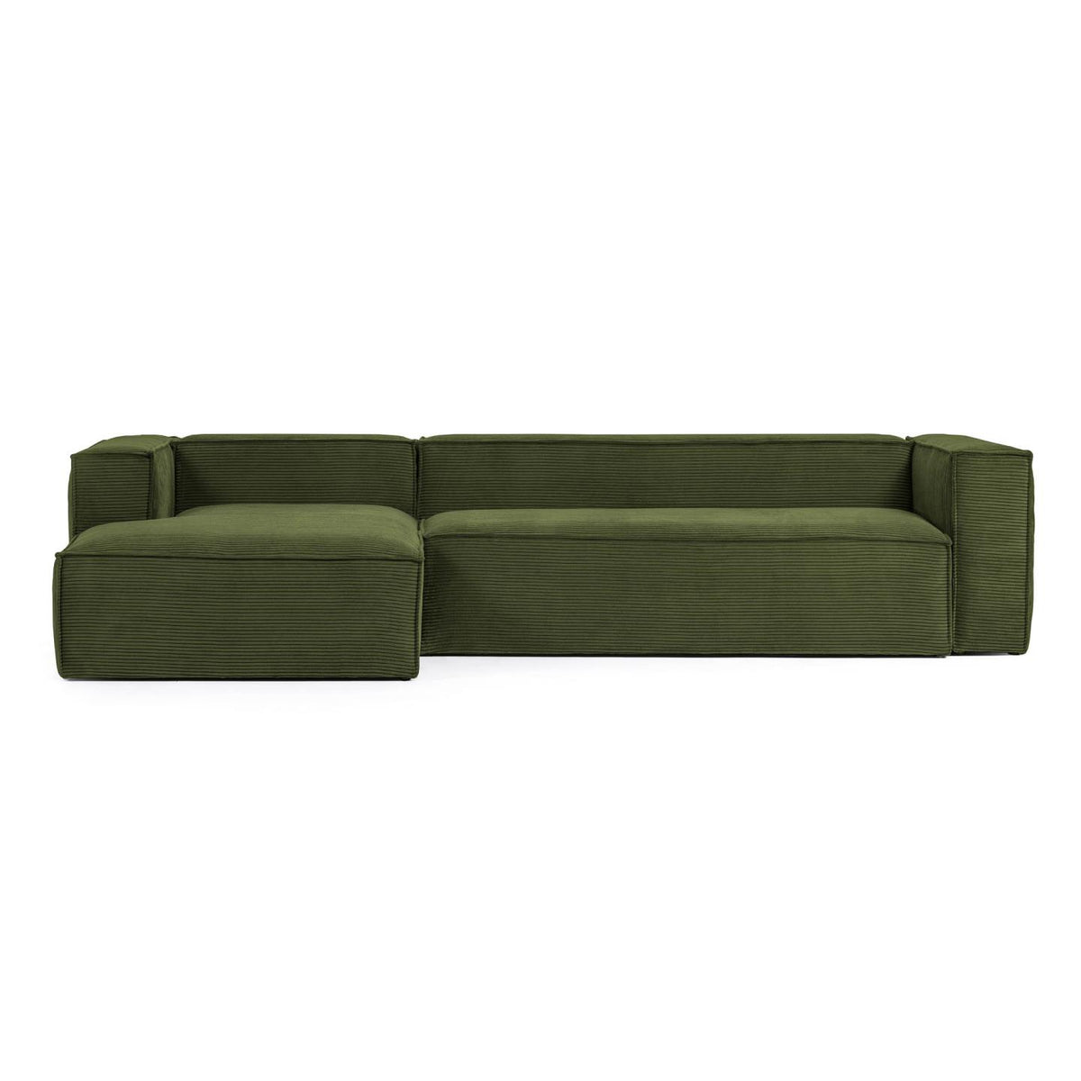 Se KAVE HOME Blok 3 pers. sofa, m. venstre chaiselong - grøn corduroy fløjl (330 cm) ❤ Kæmpe udvalg i Kave Home - Køb online på udsalg og tilbud lige nu ❤ Billig fragt og hurtig levering - Varenummer: Boboonline-68845 og barcode / Ean: 8433840716565 på lager - Udsalg på Møbler,Sofaer,Sofaer med chaiselong,
Sofaer,
Stofsofaer,
Dagligstue,
Velour- og fløjlsmøbler, Spar stort – op til 53% - 2.739+ brands samlet til lave priser
