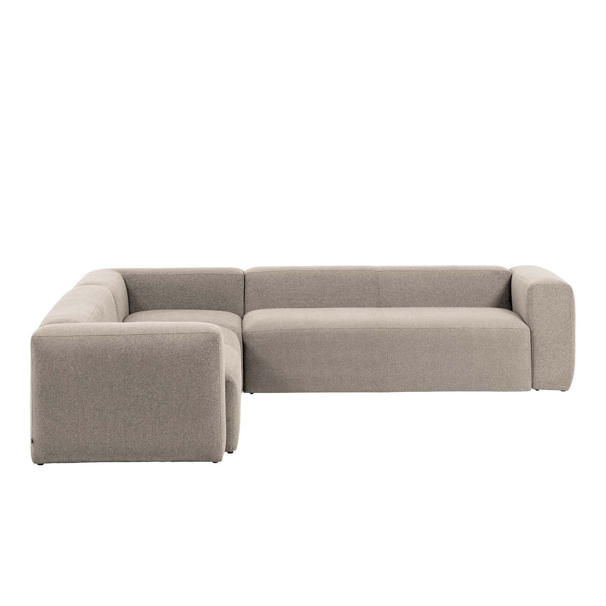 Kave Home Blok hjørnesofa i beige polyester