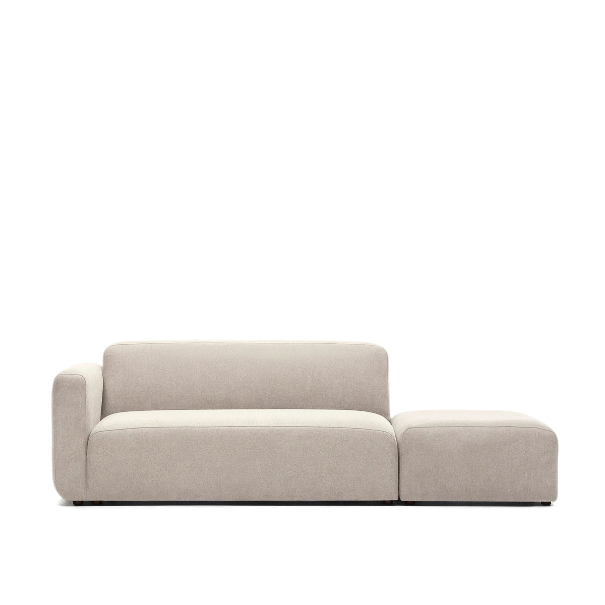 Kave Home Neom 2 pers. modulsofa med rygmodul i beige stof, 244 cm