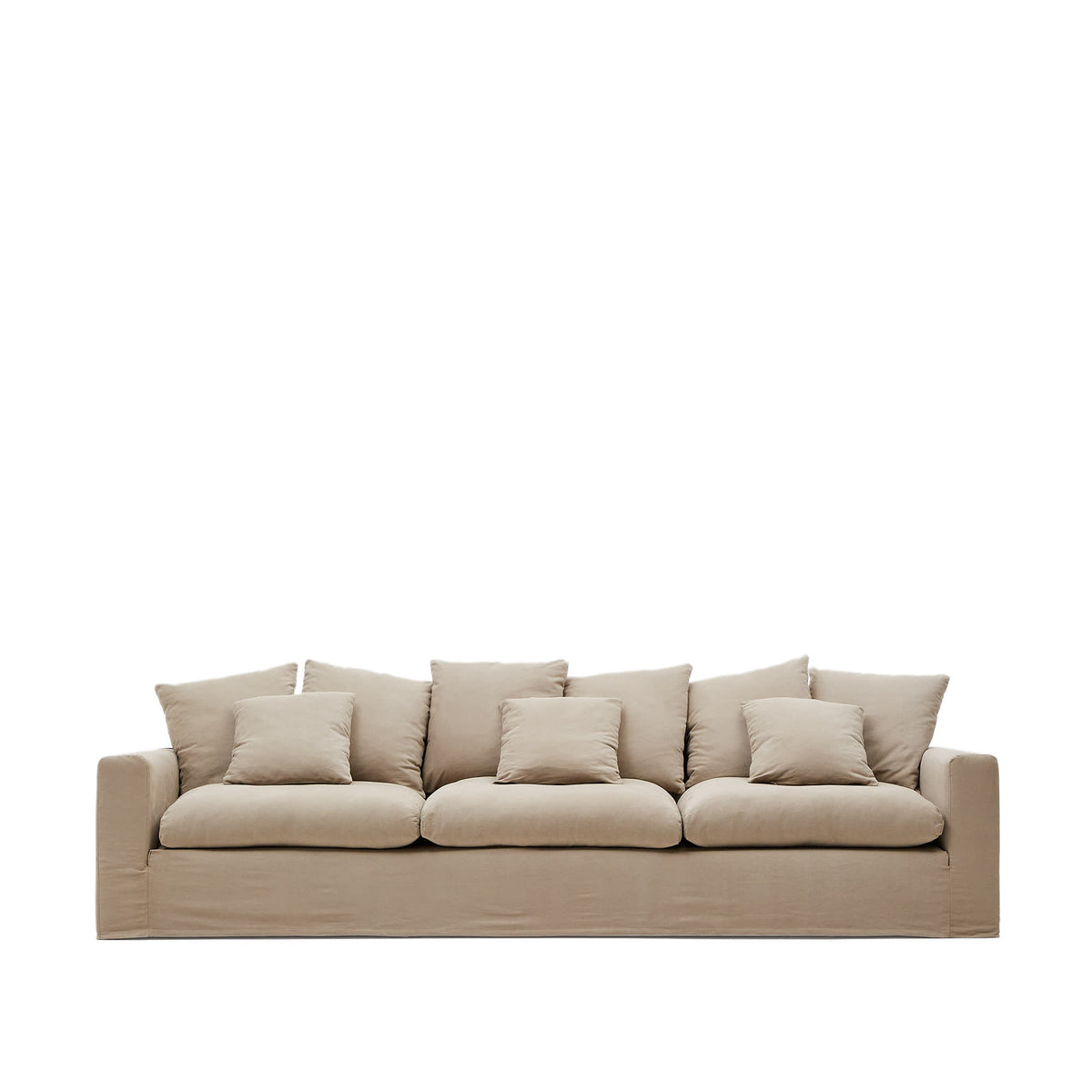 Se KAVE HOME Nora 4 pers. sofa, m. armlæn og aftageligt betræk - taupe hør og bomuld (B:340) ❤ Kæmpe udvalg i Kave Home - Køb online på udsalg og tilbud lige nu ❤ Billig fragt og hurtig levering - Varenummer: Boboonline-107764 og barcode / Ean: 8433840949253 på lager - Udsalg på Møbler,Sofaer,4 personers sofaer,
Møbler,
Sofaer,
Stofsofaer,
Dagligstue,
Sofaer, Op til 63% rabat - Mere end 1.329 populære mærker på udsalg