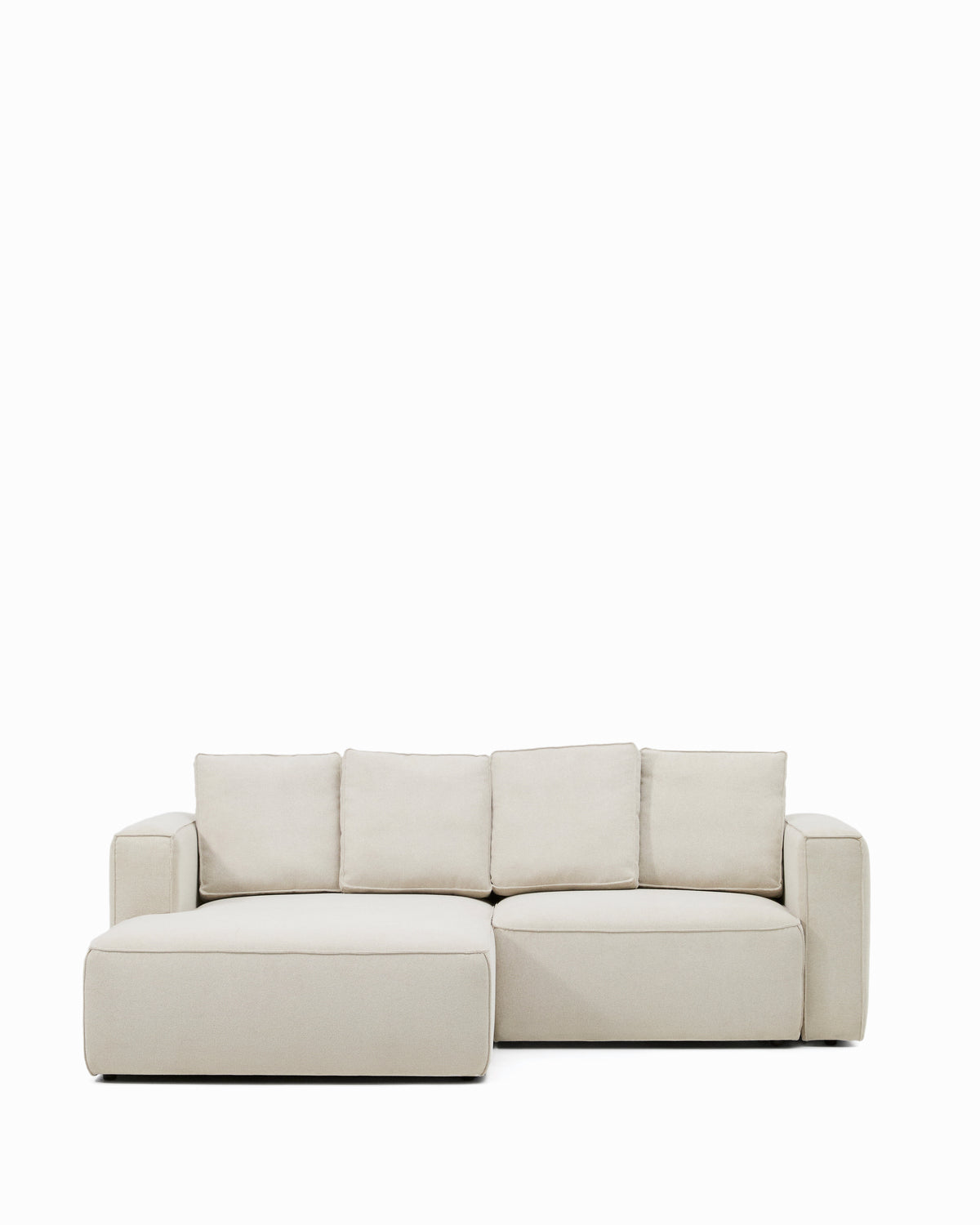 Kave Home Marela 3-personers sovesofa med venstre chaiselong i beige chenille