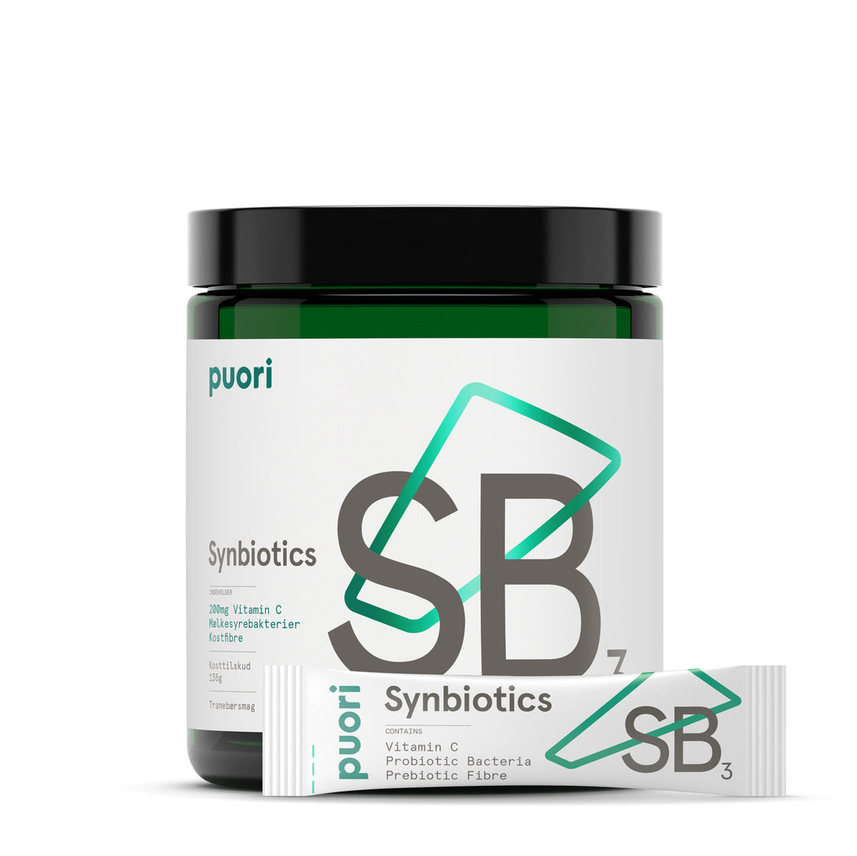 Puori SB3 Synbiotics, kosttilskud i pakning med 30 sticks