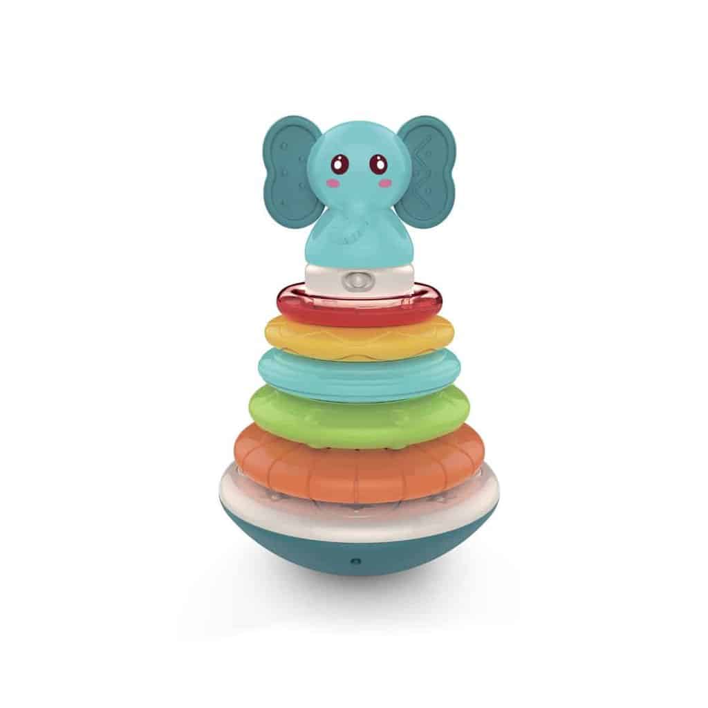 Elefant stabeltårn med farvede ringe fra Scandinavian Baby Products