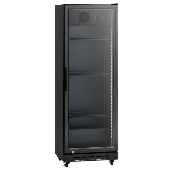 Sort Scandomestic SD 181 BE displaykøleskab 160 liter