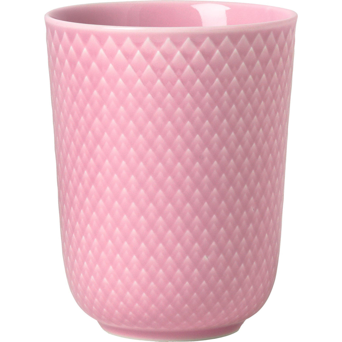 Rosa Rhombe-krus på 33 cl i håndlavet porcelæn fra Lyngby Porcelæn