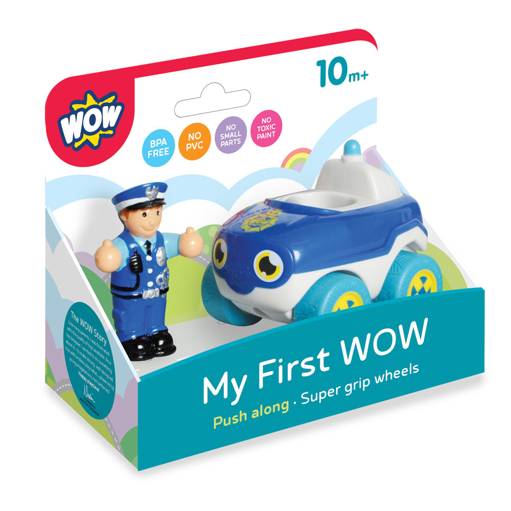 My First WOW Police Car Bobby legetøjsbil med aftagelig politimand