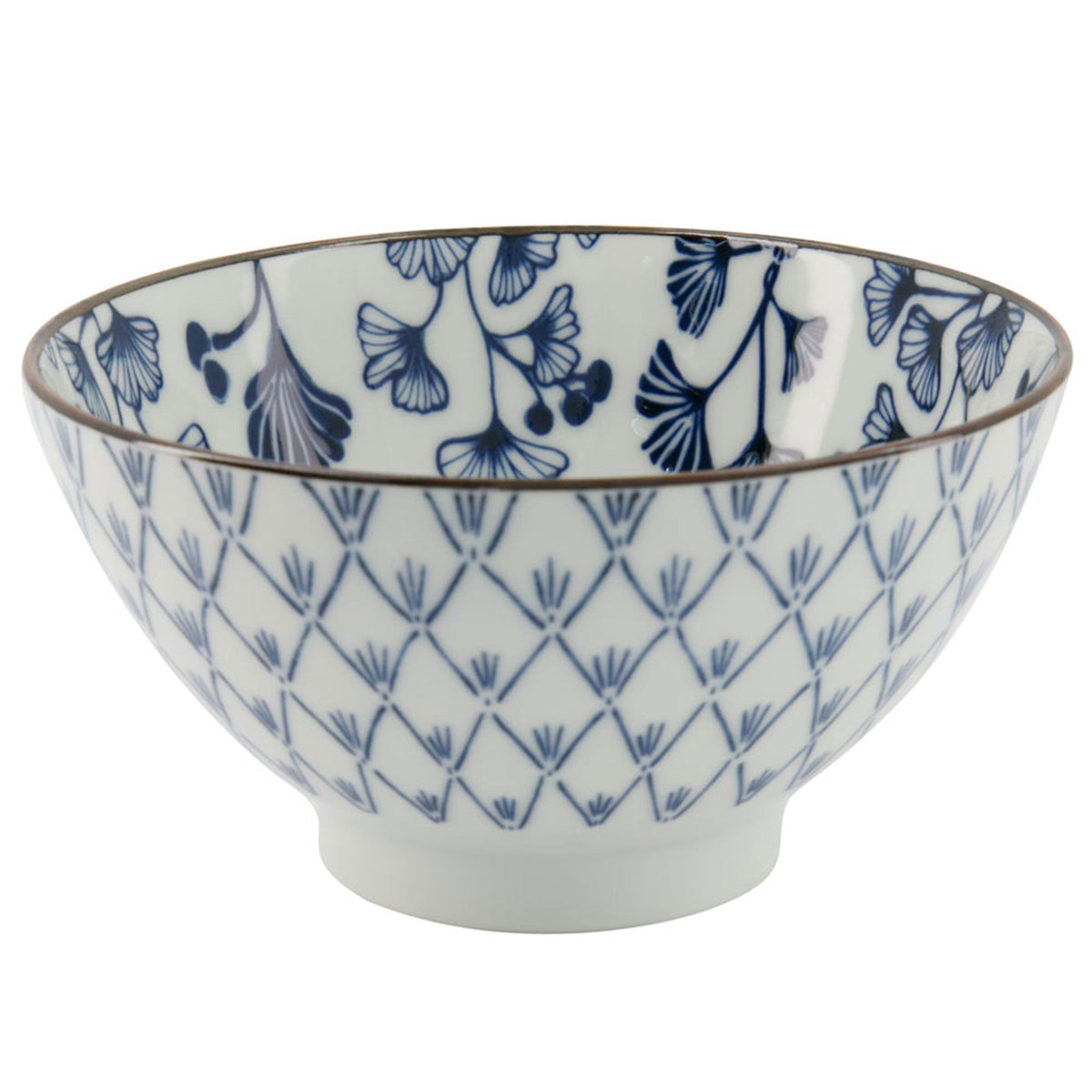 Tokyo Design Studio Flora Japonica ramenskål i porcelæn med Maple-mønster