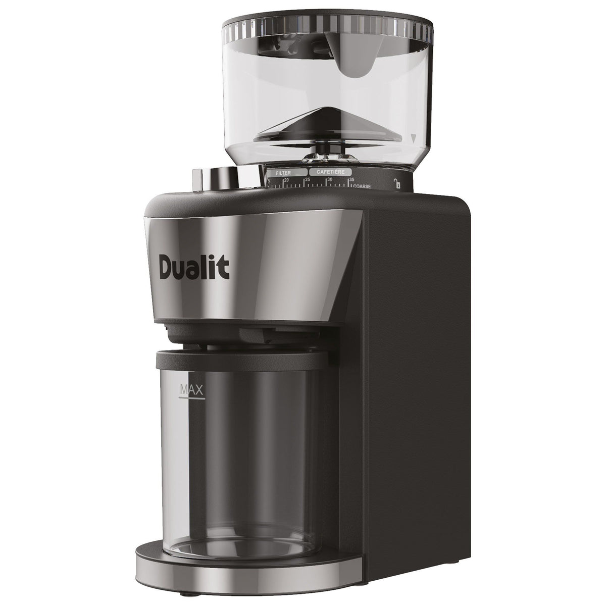 Dualit Burr kaffekværn med kraftfuld motor og koniske kværne i rustfrit stål