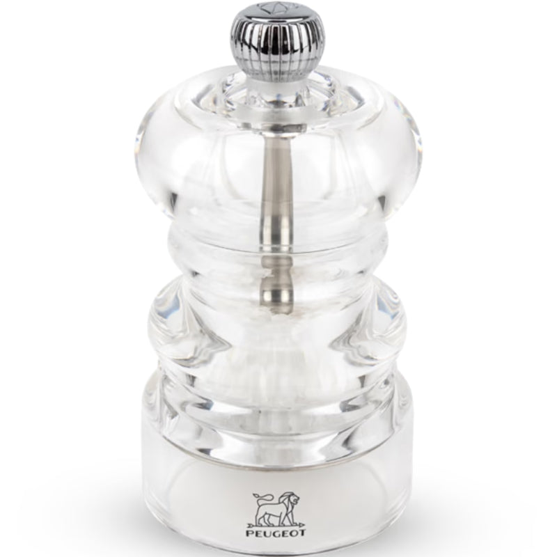Peugeot Nancy saltkværn i transparent akryl på 9 cm