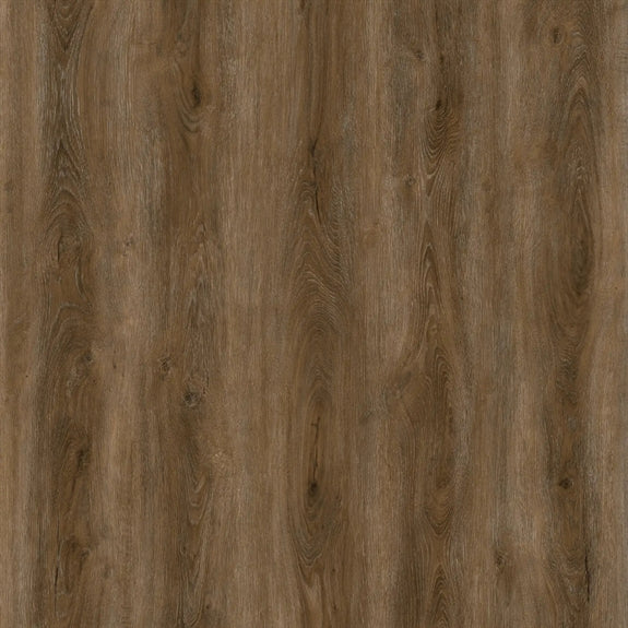 Brede vinylplanker i brun oak, XpertPro SPC Plank fra Scandinova