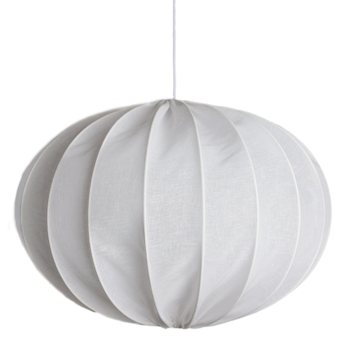 Hvid Boll 65 loftslampe i hørblanding fra Watt & Veke