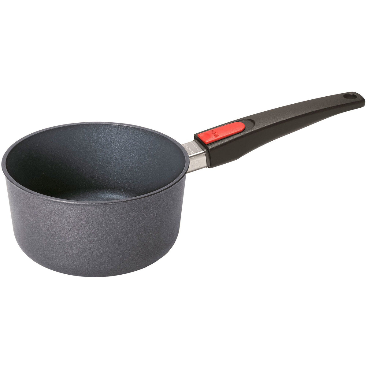 Woll Diamond Lite kasserolle 18 cm i støbt aluminium med aftageligt håndtag