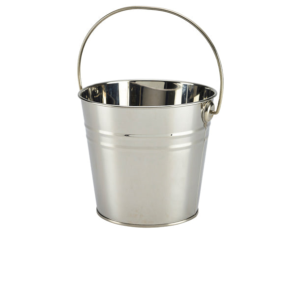 Genware serveringsspand i rustfrit stål, 16 cm i diameter og 2,1 liter