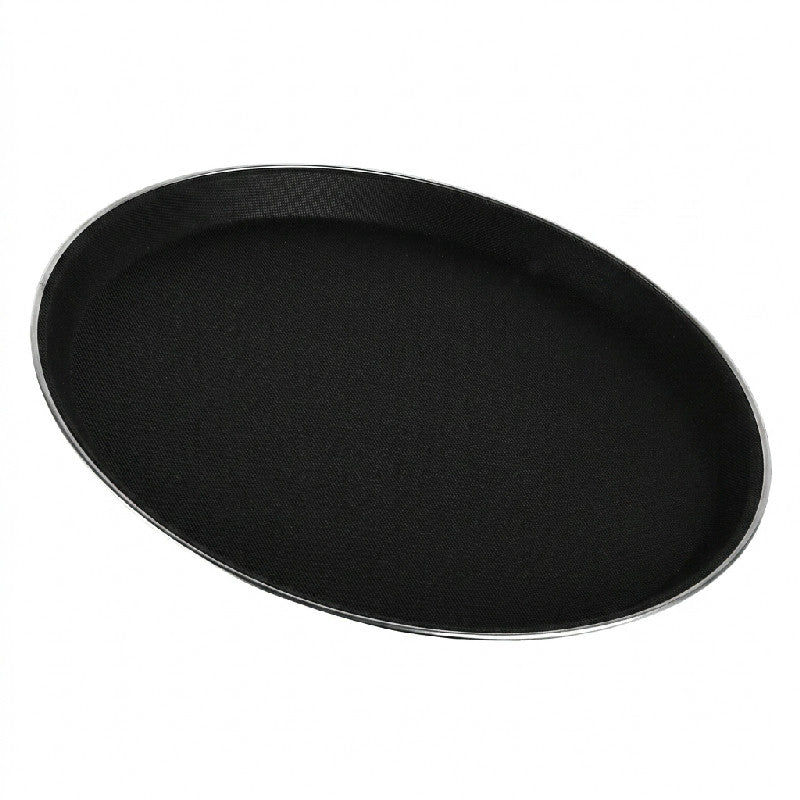 Rund tjenerbakke i fiberglas med nonskid overflade, Ø28 cm, fra Steel-Function