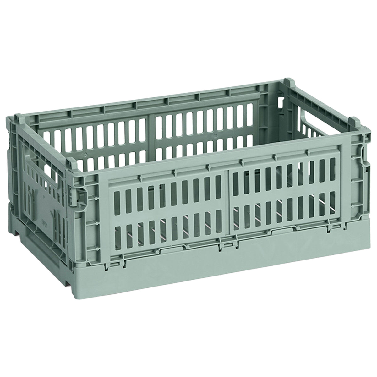 Salviegrøn HAY Colour Crate Small opbevaringskasse med luftigt design