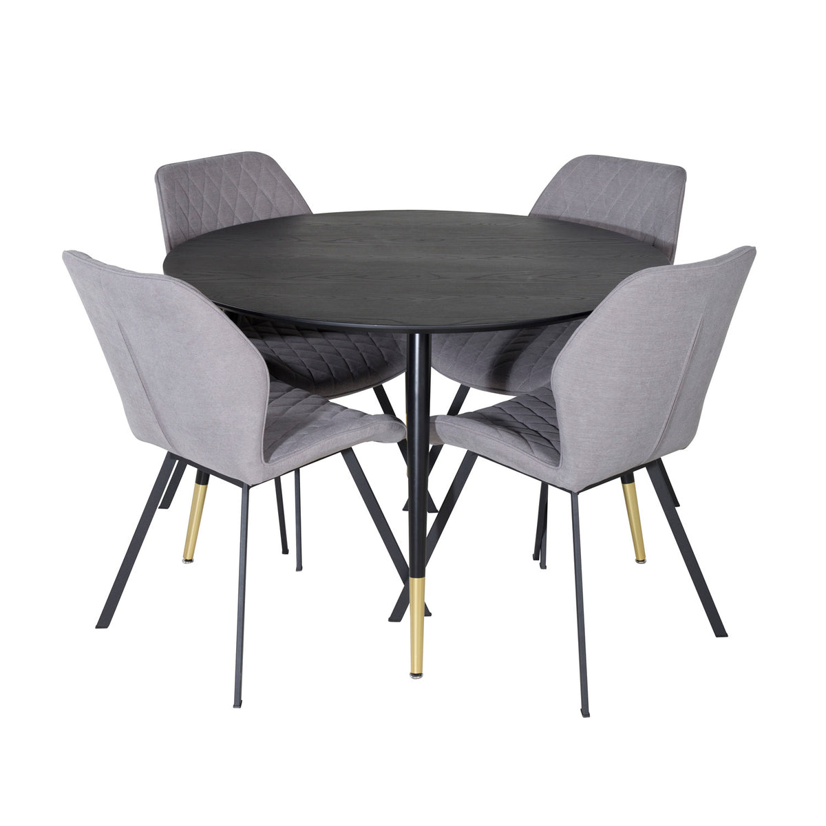 Se VENTURE DESIGN Dipp spisebordssæt, m. 4 stole - sort finer/messing sort metal, grå stof/sort metal ❤ Kæmpe udvalg i Venture Design - Køb online på udsalg og tilbud lige nu ❤ Meget billig fragt og hurtig levering - Varenummer: Boboonline-62624 og barcode / Ean: 7340206987198 på lager - Udsalg på Møbler,Spisebordssæt,
Spisebordssæt 4 personer,
Spisestue,
Møbelsæt,
Indretning af studiebolig, Spar helt op til 57% - Stort udsalg på over 739 brands