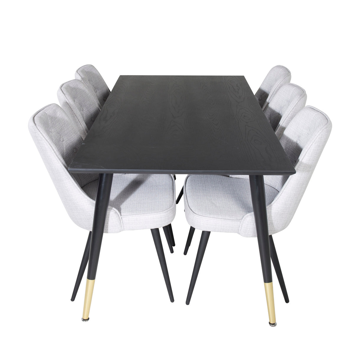 Se VENTURE DESIGN Dipp spisebordssæt, m. 6 stole - sort finer/messing/sort metal, grå stof/sort metal ❤ Kæmpe udvalg i Venture Design - Køb online på udsalg og tilbud lige nu ❤ Billig fragt • Hurtig levering - Varenummer: Boboonline-62646 og barcode / Ean: 7340206988850 på lager - Udsalg på Møbler,Spisebordssæt,
Spisebordssæt 6 personer,
Spisestue,
Møbelsæt,
Møbler,
Samarbej Få op til 63% i rabat - Over 1.798 brands samlet på udsalg