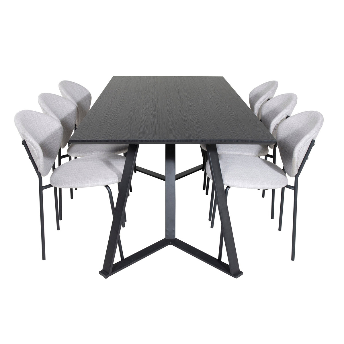 Se VENTURE DESIGN Marina spisebordssæt, m. 6 stole - sort finer/sort metal og grå stof/sort metal ❤ Kæmpe udvalg i Venture Design - Køb online på udsalg og tilbud lige nu ❤ Billig fragt og hurtig levering - Varenummer: Boboonline-62781 og barcode / Ean: 7340220855633 på lager - Udsalg på Møbler,Spisebordssæt,
Spisebordssæt 6 personer,
Spisestue,
Møbelsæt,
Møbler,
Samarbej Spar stort – op til 53% - Over 2.739 kendte brands på stort udsalg