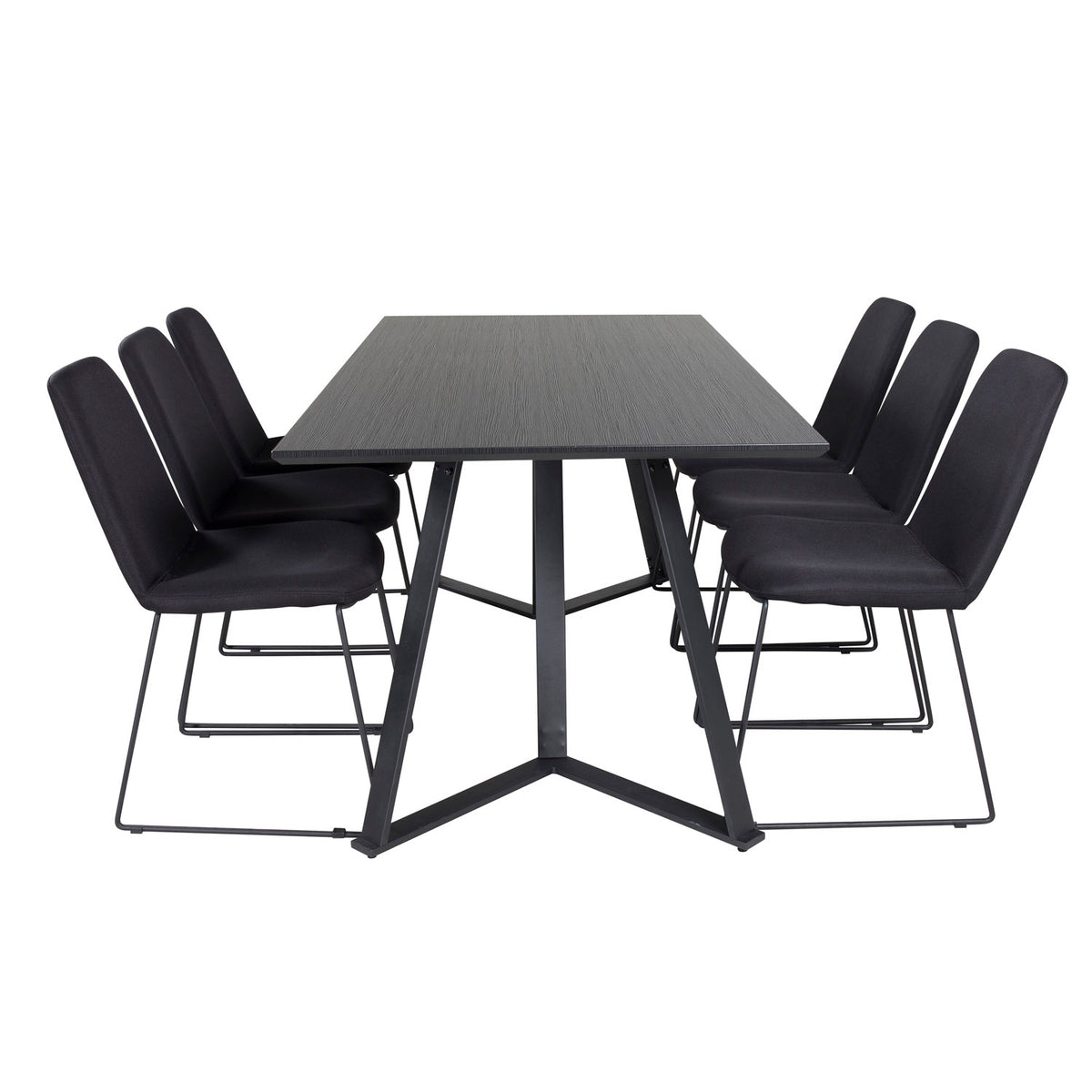 Se VENTURE DESIGN Marina spisebordssæt, m. 6 stole - sort finer/sort metal og sort stof/sort metal ❤ Kæmpe udvalg i Venture Design - Køb online på udsalg og tilbud lige nu ❤ Hurtig levering til lave fragtpriser - Varenummer: Boboonline-62784 og barcode / Ean: på lager - Udsalg på Møbler,Spisebordssæt,
Spisebordssæt 6 personer,
Spisestue,
Møbelsæt,
Møbler,
Samarbej Store besparelser – op til 71% - Store besparelser på over 2.281 brands