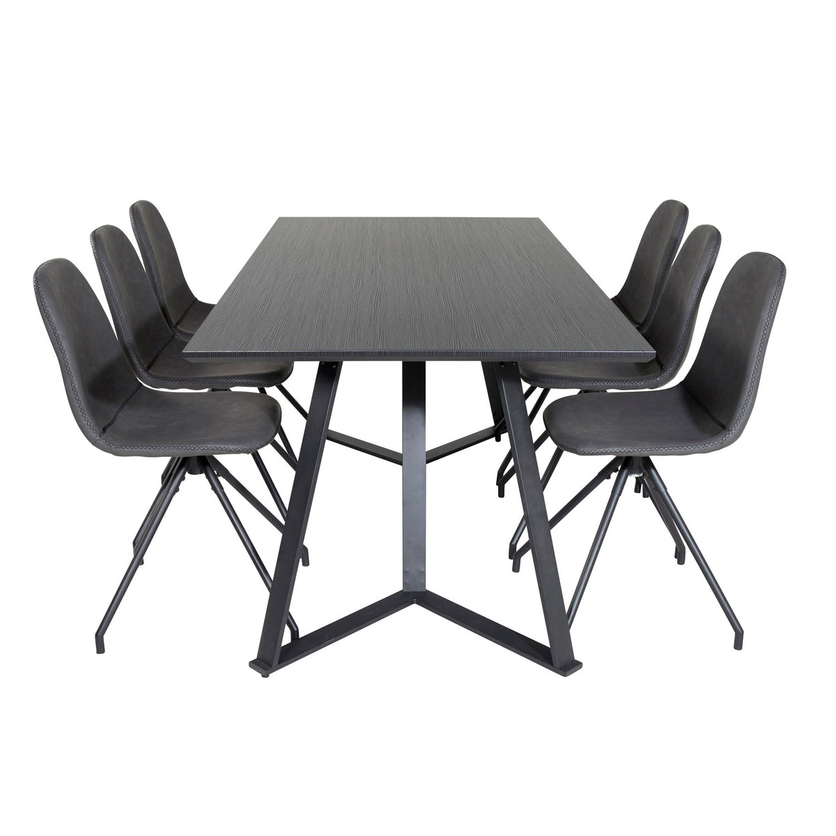 Se VENTURE DESIGN Marina spisebordssæt, m. 6 stole - sort finer/sort metal og sort PU/sort metal ❤ Kæmpe udvalg i Venture Design - Køb online på udsalg og tilbud lige nu ❤ Meget billig fragt og hurtig levering - Varenummer: Boboonline-62786 og barcode / Ean: 7340220857545 på lager - Udsalg på Møbler,Spisebordssæt,
Spisebordssæt 6 personer,
Spisestue,
Møbelsæt,
Møbler,
Samarbej Spar helt op til 73% - Over 739 kendte brands på udsalg
