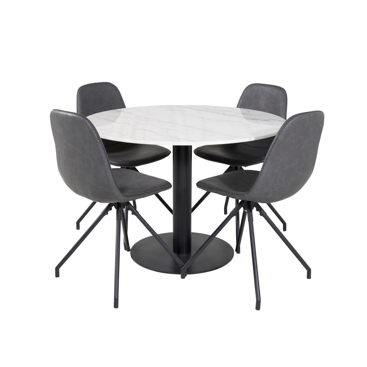 Se VENTURE DESIGN Estelle spisebordssæt, m. 4 stole - hvid marmor/sort metal og sort PU/sort metal ❤ Kæmpe udvalg i Venture Design - Køb online på udsalg og tilbud lige nu ❤ Hurtig levering til lave fragtpriser - Varenummer: Boboonline-63222 og barcode / Ean: på lager - Udsalg på Møbler,Spisebordssæt,
Spisebordssæt 4 personer,
Spisestue,
Møbelsæt,
Indretning af studiebolig, Spar helt op til 73% - 2.739 kendte brands til outletpriser