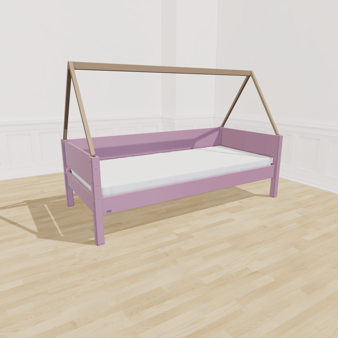 Manis-h Saga børneseng i størrelse 90 x 160 cm i farven Lavender Rose