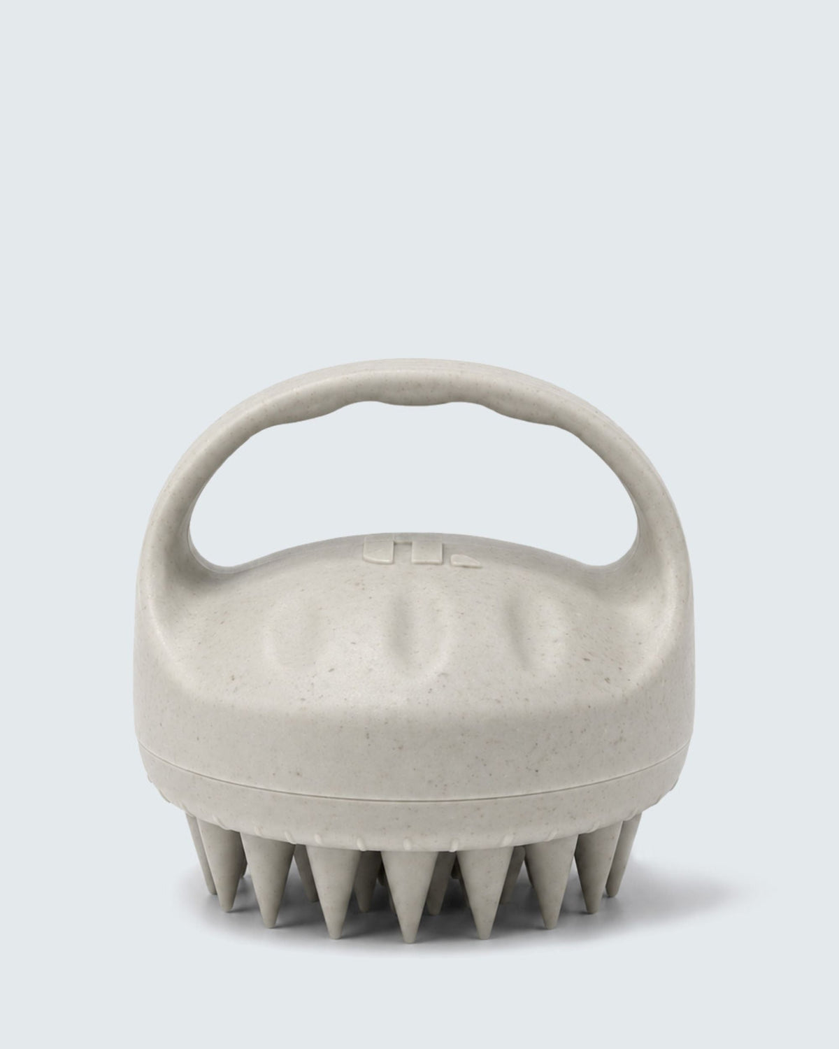 Hairlust Scalp Massage Brush i hvid med bløde silikonepigge