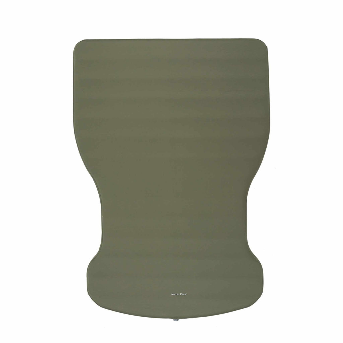 Beige selvoppustelig memoryfoam-madras fra Nordic Peak på 7,5 cm til Tesla Model Y og 3