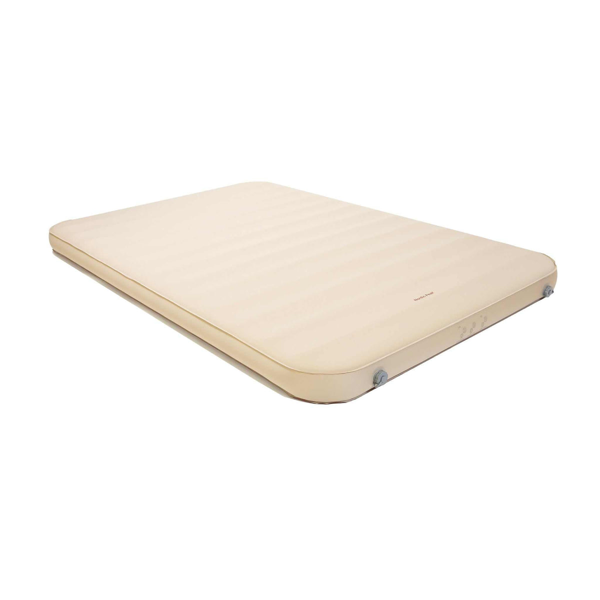 Beige dobbelt selvoppusteligt Nordic Peak liggeunderlag, Deluxe 10 cm