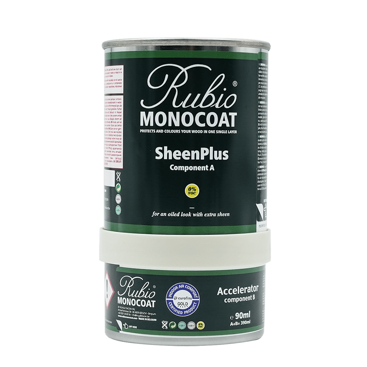 Rubio Monocoat SheenPlus træfinish i 390 ml til overflader behandlet med Oil Plus 2C