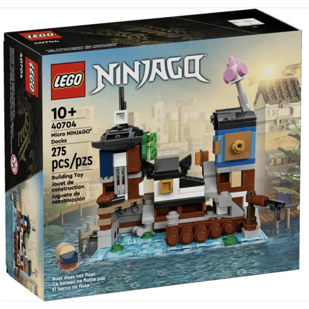 LEGO NINJAGO Mikro-NINJAGO-havn, nedskaleret model af NINJAGO City havn, 40704