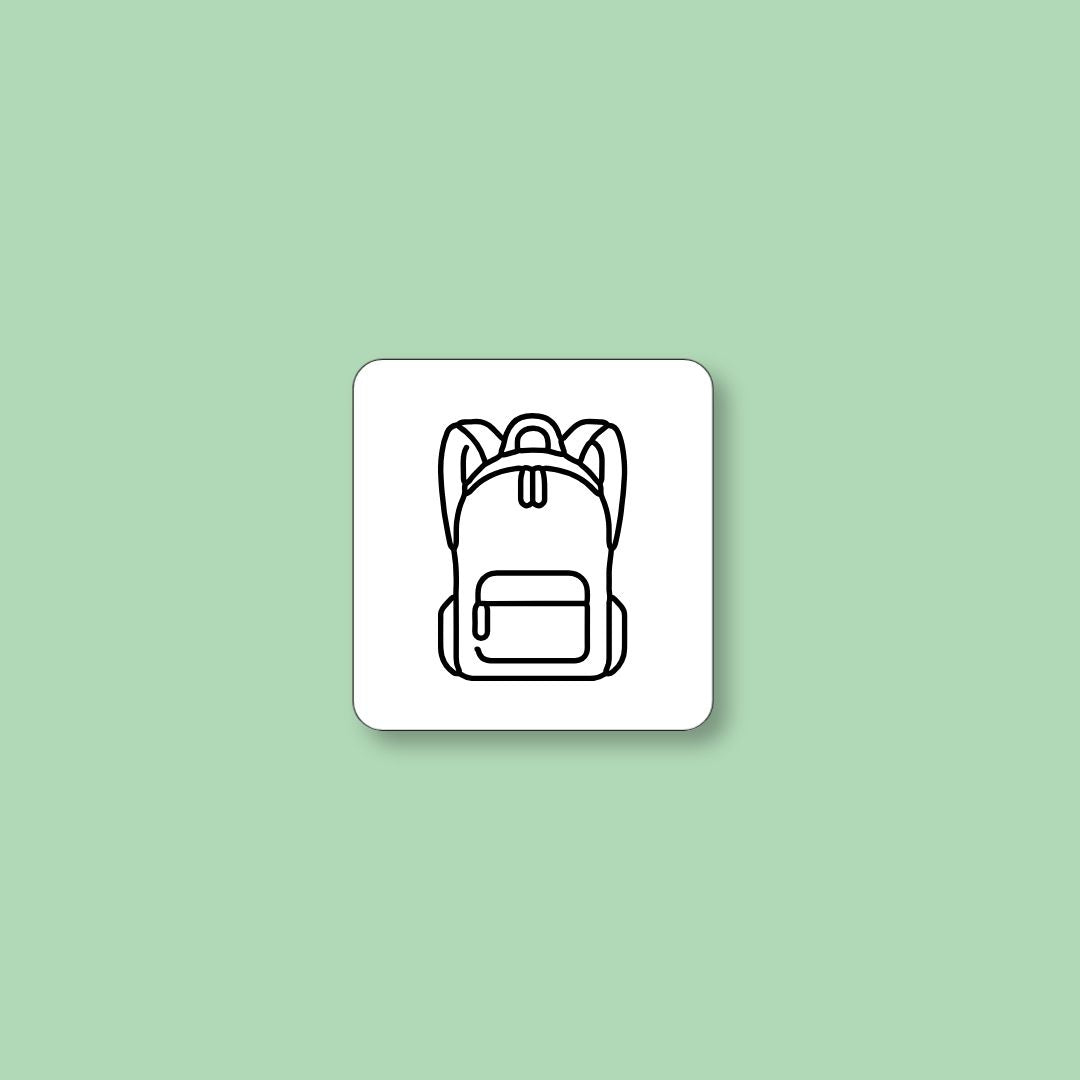ToDoodle pictogram med motivet Skoletaske til skoledagens rutiner