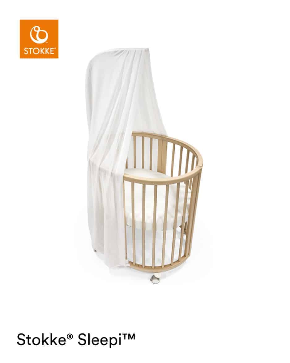 Hvid Stokke Sleepi V3 sengehimmel til barnets seng