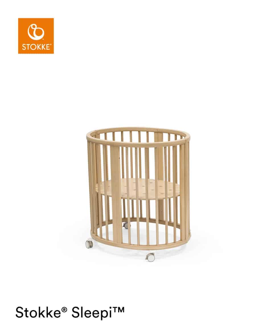 Stokke Sleepi V3 Mini oval babyseng i farven Natur