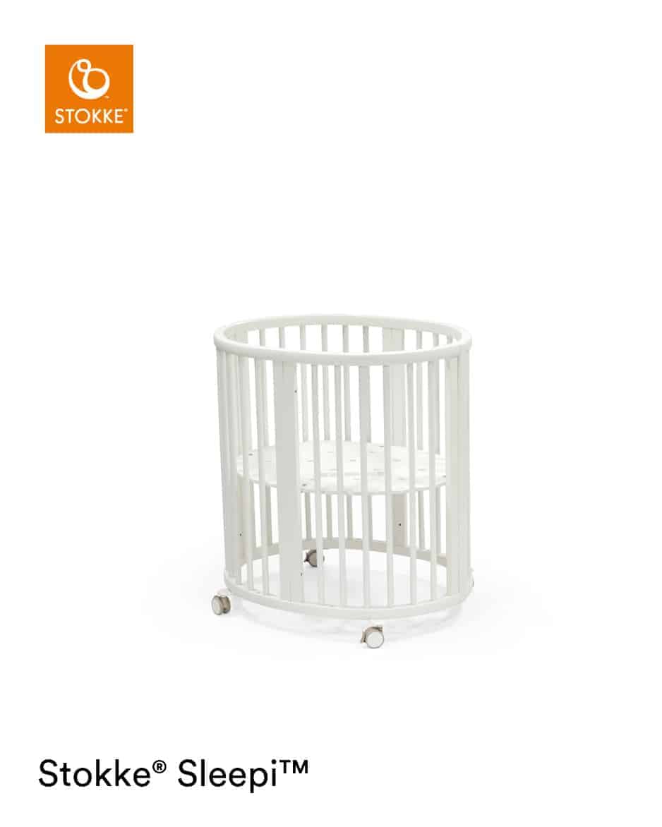 Stokke Sleepi V3 Mini oval babyseng i hvid