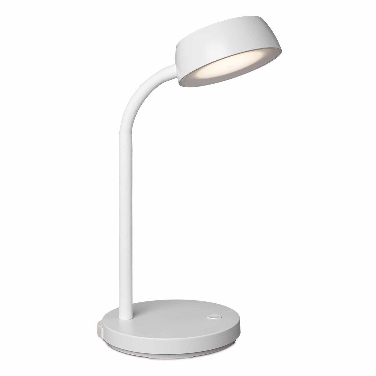 Lille hvid LED bordlampe fra Maul MAULabby