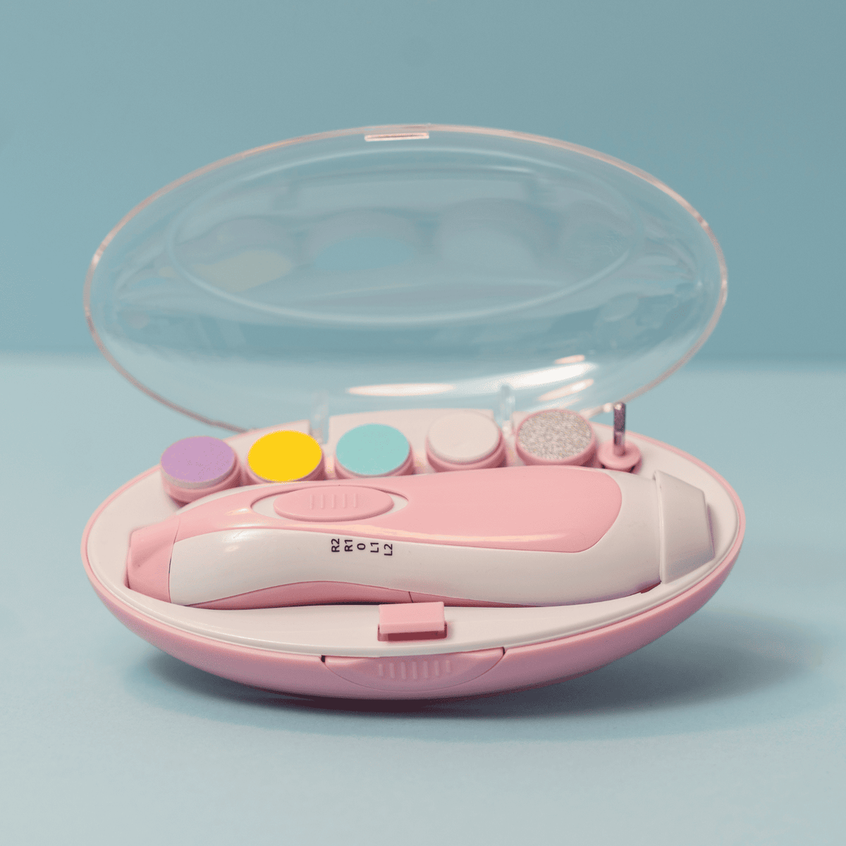 Lyserød elektrisk baby neglefil fra Busters