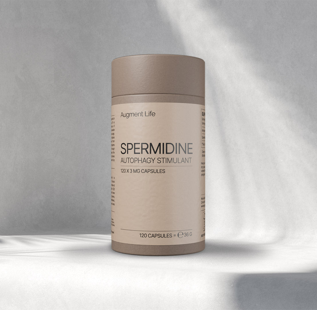 Augment Life Spermidin 3 mg kosttilskud i pakke med 60 kapsler