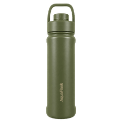 AquaFlask Sports Bottle i Walnut, isoleret drikkedunk i rustfrit stål 650 ml