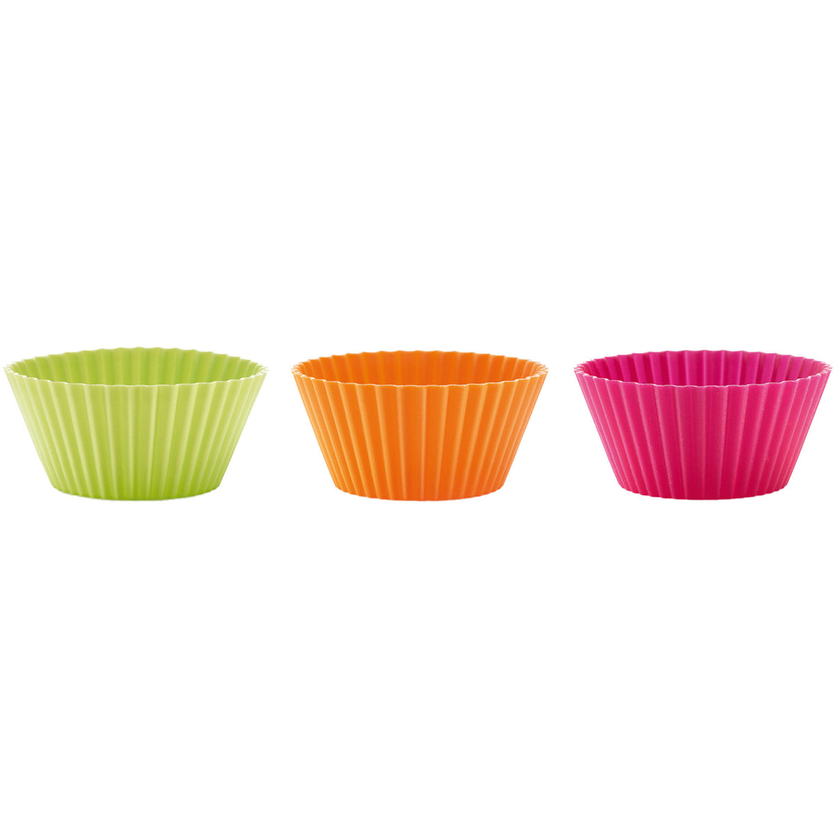 Lékué muffinsforme i silikone i blandede farver, 7 cm, 6 stk.