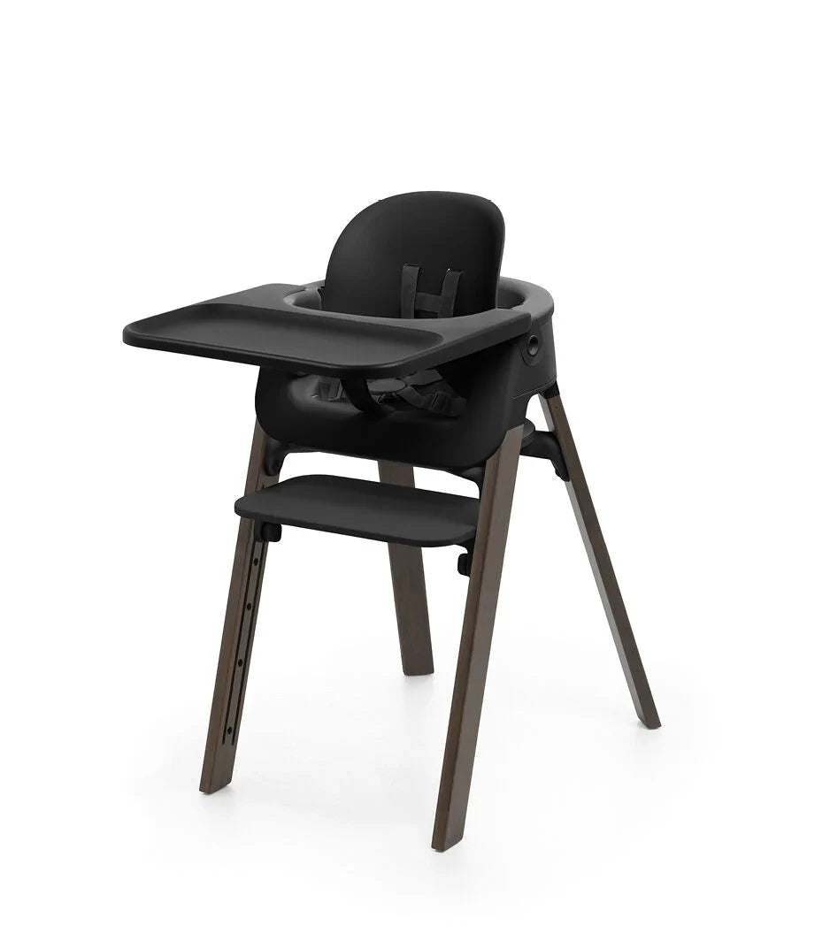 Stokke Steps højstol i sort som bundle