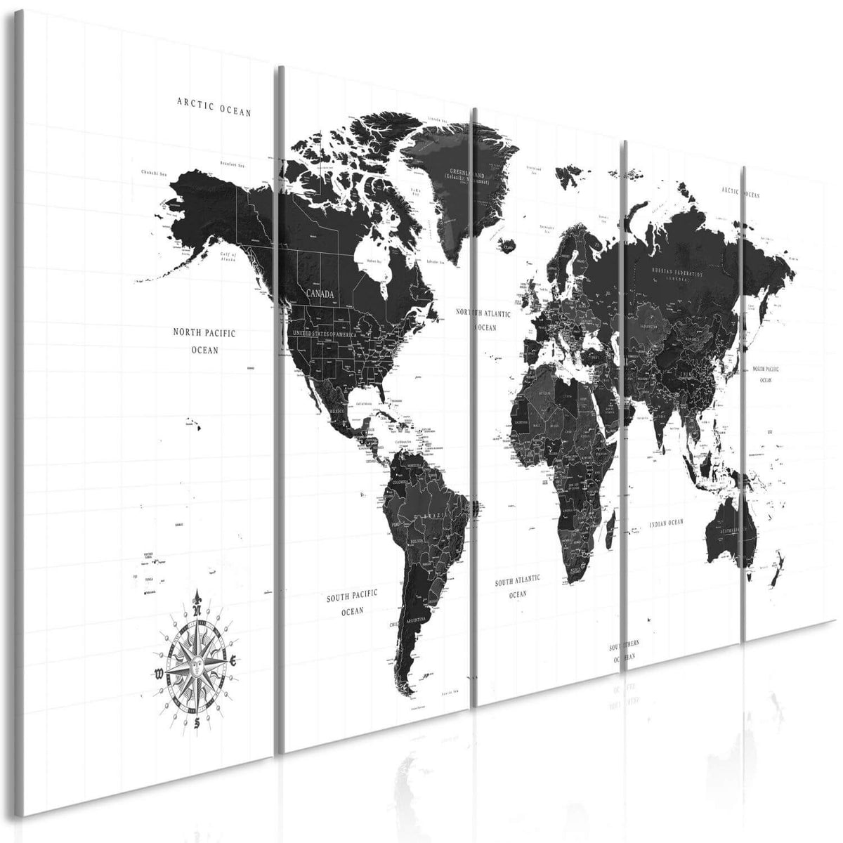Se ARTGEIST stort verdenskort i sort og hvid - Black and White Map, 5-delt - flere størrelser 225x90 ❤ Kæmpe udvalg i Artgeist - Køb online på udsalg og tilbud lige nu ❤ Meget billig fragt og hurtig levering: 1 - 2 hverdage - Varenummer: Boboonline-56132-14093 og barcode / Ean: 5903301952274 på lager - Udsalg på Interiør,Billeder og andet til væggen,Verdenskort,
																						Bestsellers Spar op til 51% - Over 785 kendte brands på udsalg