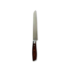 Stuff Design brødkniv med Damaskus-stål og træhåndtag
