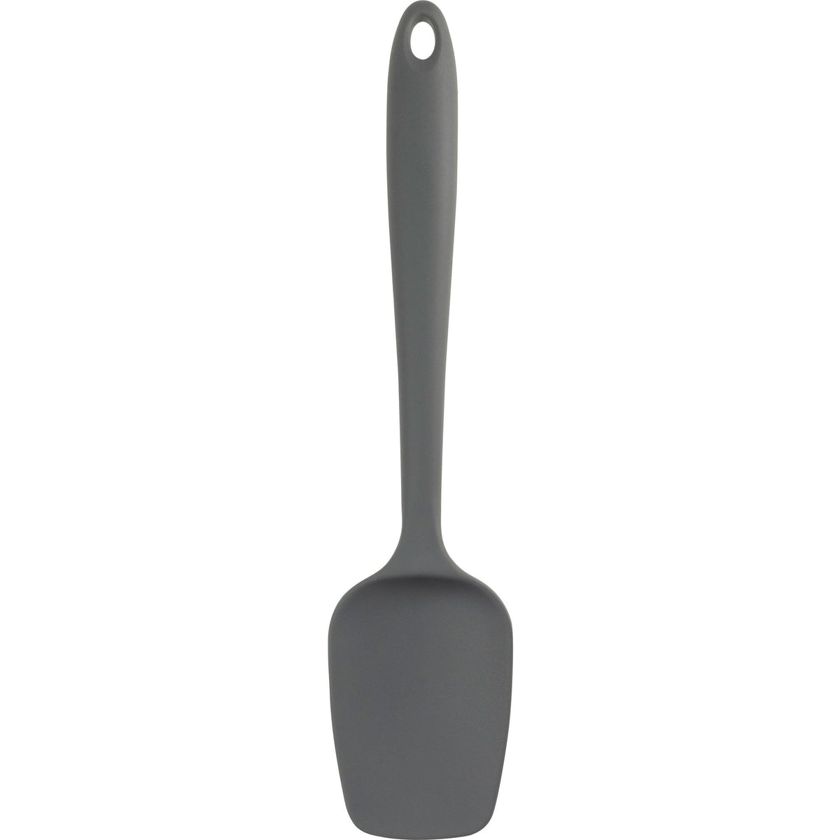 Grå skålformet dejskraber i silikone fra Essentials, 27 cm lang