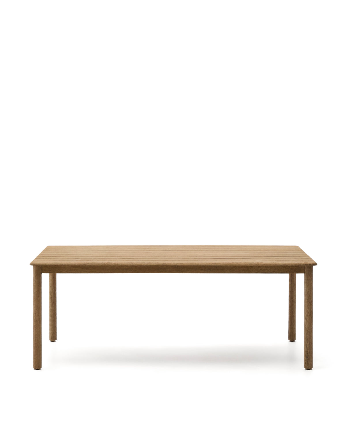 Rektangulært havebord Sori i natur akacietræ fra Kave Home, 200 x 100 cm